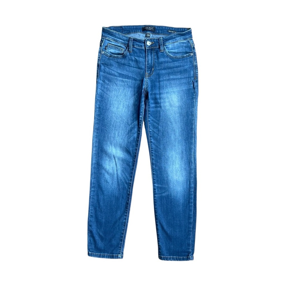 Judy Blue Relaxed Cropped Jeans Medium Wash Stretch Denim Women’s 28